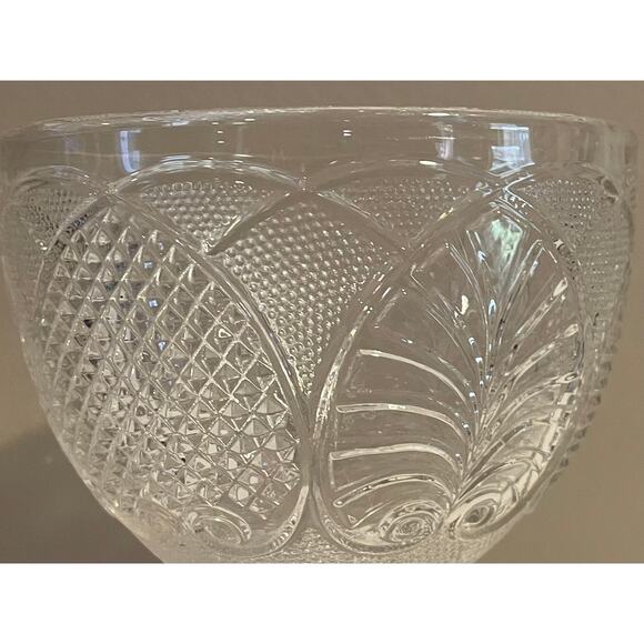 Vintage Pattern Glass Buttermilk Goblet, Sugar Bowl, Set of 3, Various Patterns - Picture 5 of 13